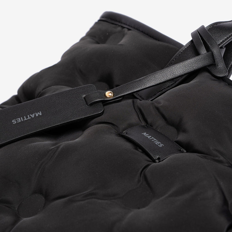 Bolso de mano con bandolera, Serie acolchado. 33x32x12.5 cm - Matties Bags