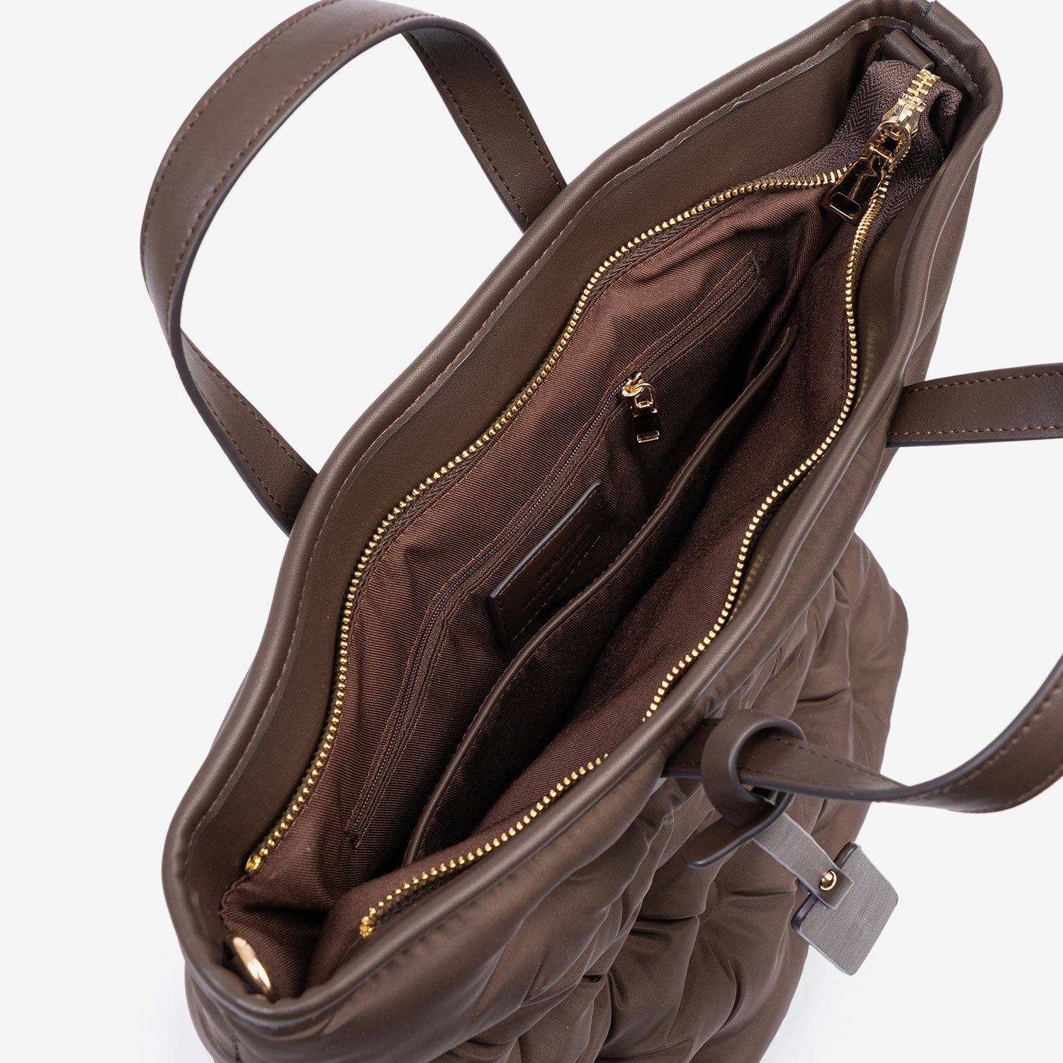 Bolso de mano con bandolera, Serie acolchado. 33x32x12.5 cm - Matties Bags