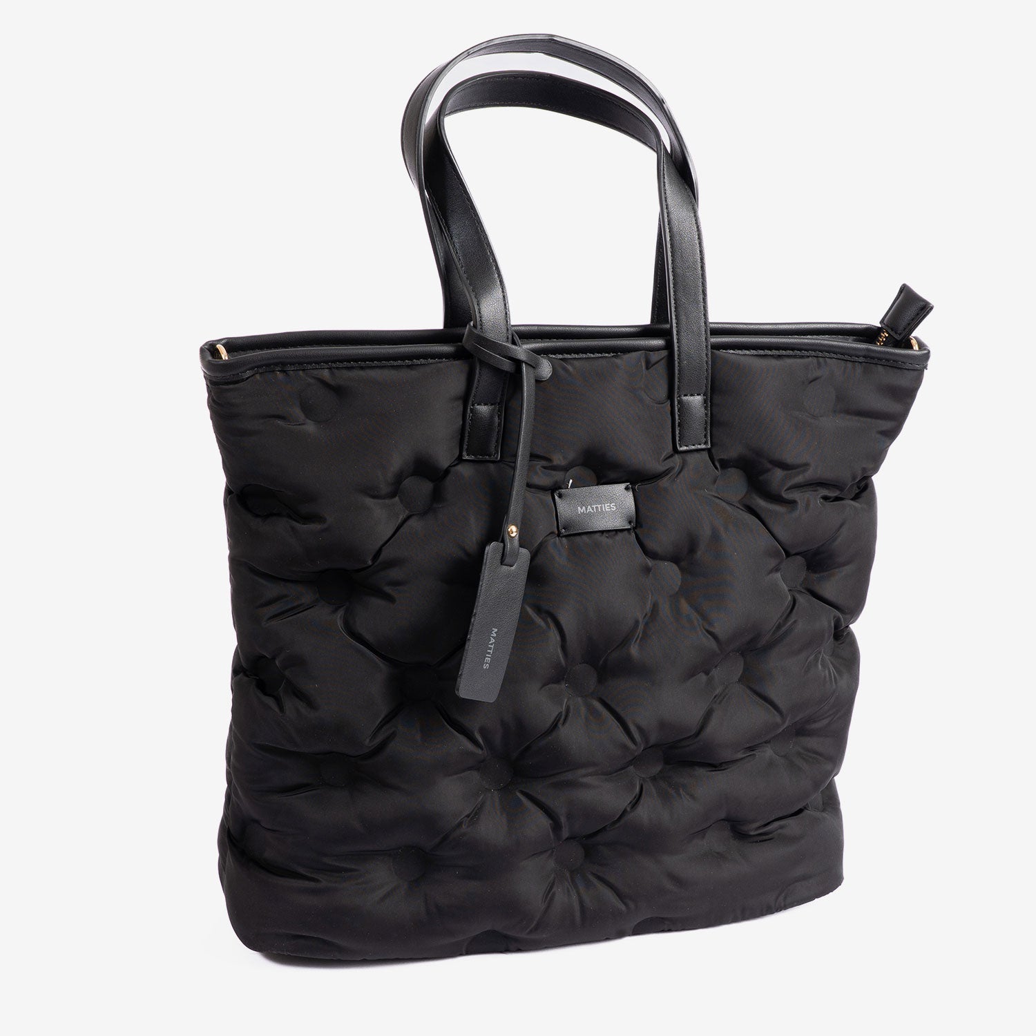 Bolso de mano con bandolera, Serie acolchado. 33x32x12.5 cm - Matties Bags