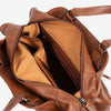 Bolso de mano con bandolera, Serie eva/leather. 35x27x13 cm - Matties Bags