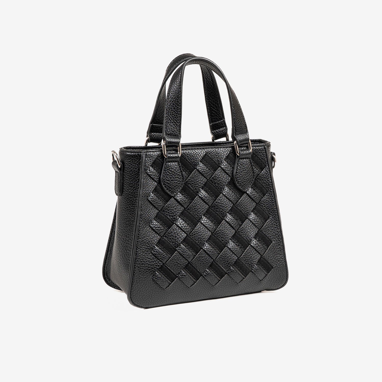 BOLSO DE MANO CON BANDOLERA, SERIE ROQUETAS. 22x20x12 CM - Matties Bags