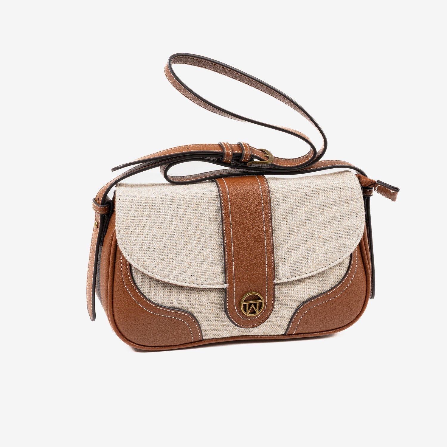 BOLSO DE MUJER, COLOR CUERO, SERIE GADOR. 27x16x10 CM - Matties Bags