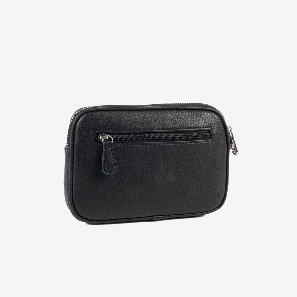 BOLSO PEQUEÑO DE MANO, COLOR Negro, COLECCIÓN NEW NAPPA. 21x14x2.5 cm - Matties Bags