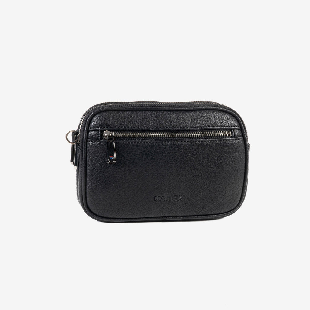 BOLSO PEQUEÑO DE MANO, COLOR Negro, COLECCIÓN NEW NAPPA. 21x14x4.5 cm - Matties Bags