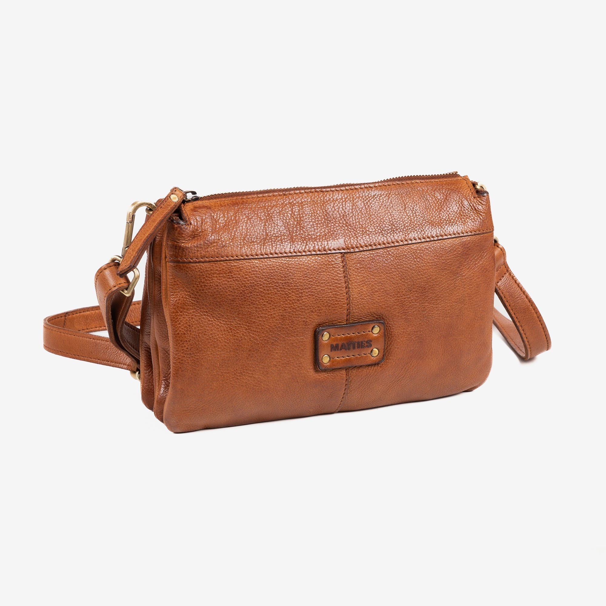 BOLSO PIEL LAVADA PARA MUJER, 24x17x06 CM - Matties Bags