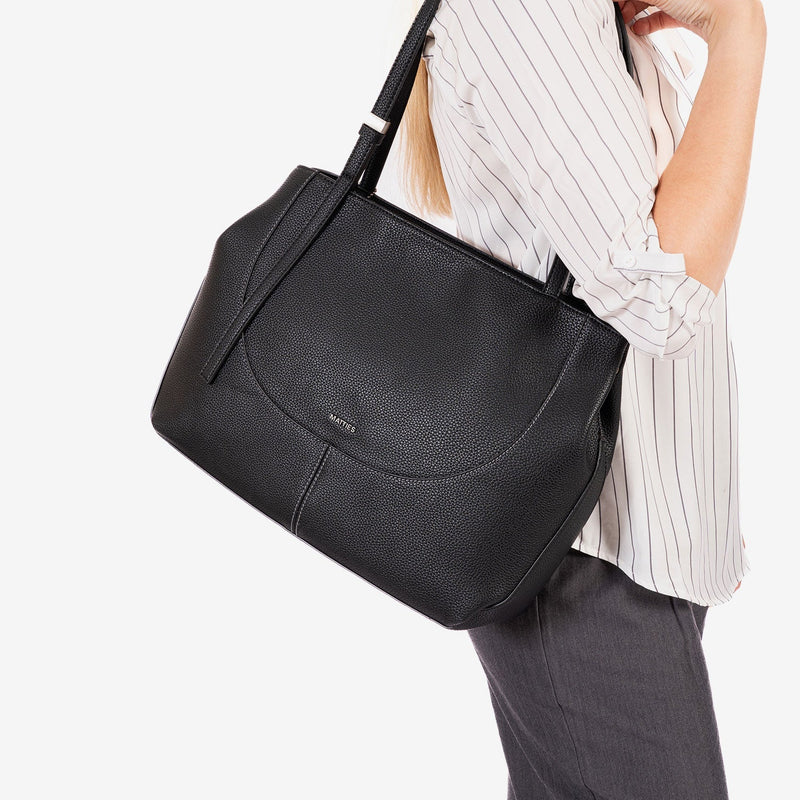 Bolso shopper cerrado con cremallera, Serie cozy. 37x27x12 cm - Matties Bags