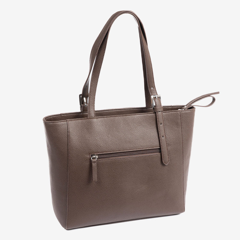 Bolso shopper cerrado con cremallera, Serie ebony. 32x27x11 cm - Matties Bags