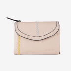 Cartera de piel para mujer, Serie stitch leather. 13.5x9.5 cm - Matties Bags