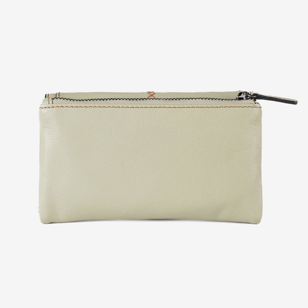 Cartera de piel para mujer, Serie stitch leather. 17x10 cm - Matties Bags