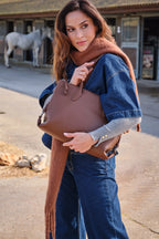 Zippered shopper bag, Bernina Series. 39x24x18.5 cm