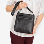 MINI BOLSO BANDOLERA PARA MUJER, SERIE MINIBAGS ESMERALDA. 21x21x6 cm - Matties Bags