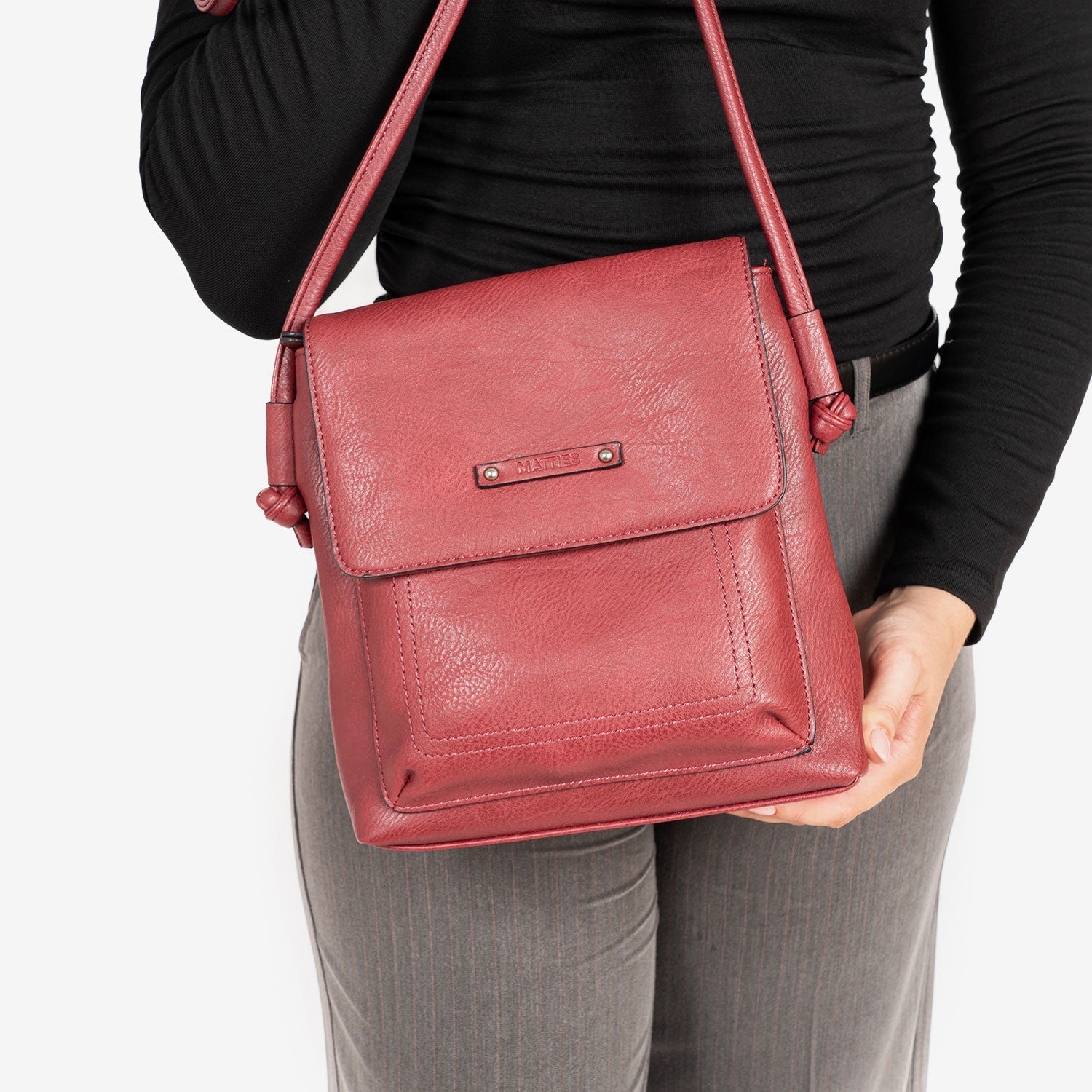 MINI BOLSO BANDOLERA PARA MUJER, SERIE MINIBAGS ESMERALDA. 22x22x6,5 cm - Matties Bags