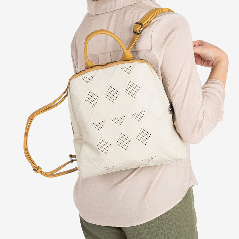 MOCHILA DE MUJER, SERIE ALHAMA. 28x30x09 CM - Matties Bags