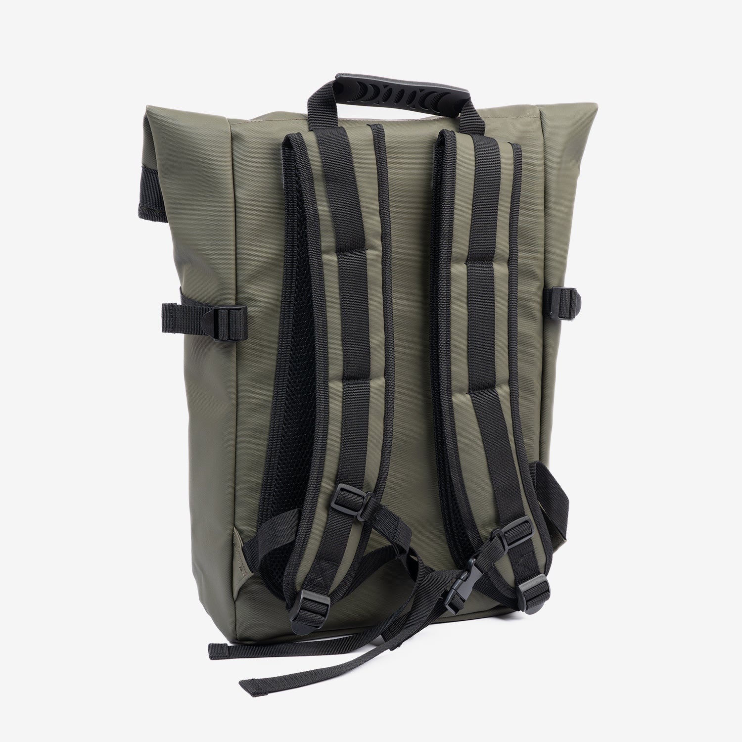 Mochila grande, diseño unisex. Color caqui. Ideal para Trabajo, Universidad o Viajes. 30x45x10 cm - Matties Bags