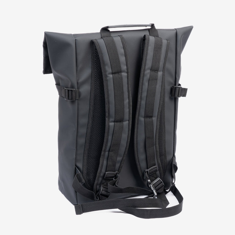 Mochila grande, diseño unisex. Color negro. Ideal para Trabajo, Universidad o Viajes. 30x45x10 cm - Matties Bags