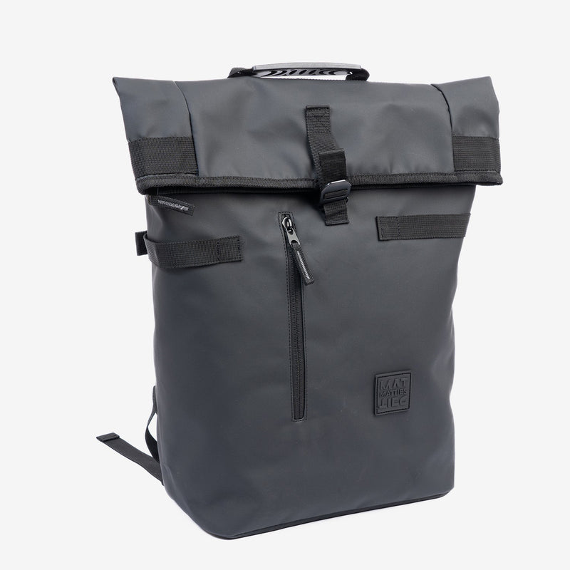 Mochila grande, diseño unisex. Color negro. Ideal para Trabajo, Universidad o Viajes. 30x45x10 cm - Matties Bags