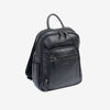 Mochila para hombre , color negro, Serie Pioneer Leather. 27x36x09 cm - Matties Bags