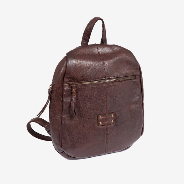 MOCHILA PIEL LAVADA PARA MUJER, 24x31x09 CM - Matties Bags