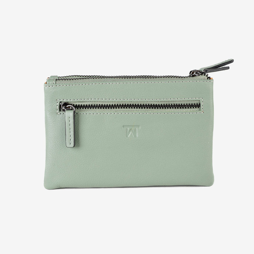 Monedero de piel para mujer, Serie laser leather. 16x10 cm - Matties Bags