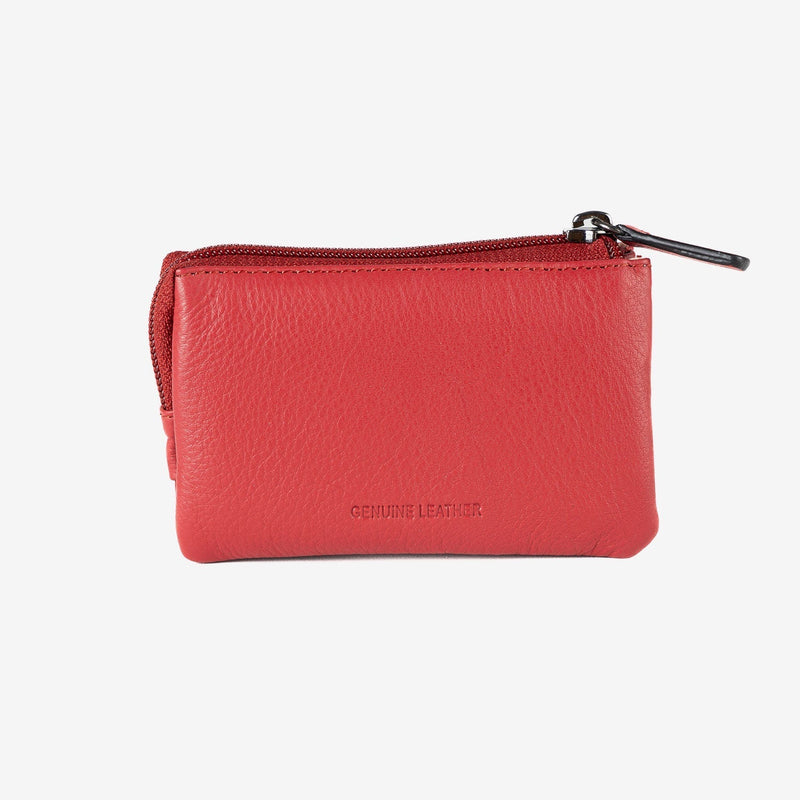 Monedero de piel para mujer, Serie line leather. 12x07 cm - Matties Bags