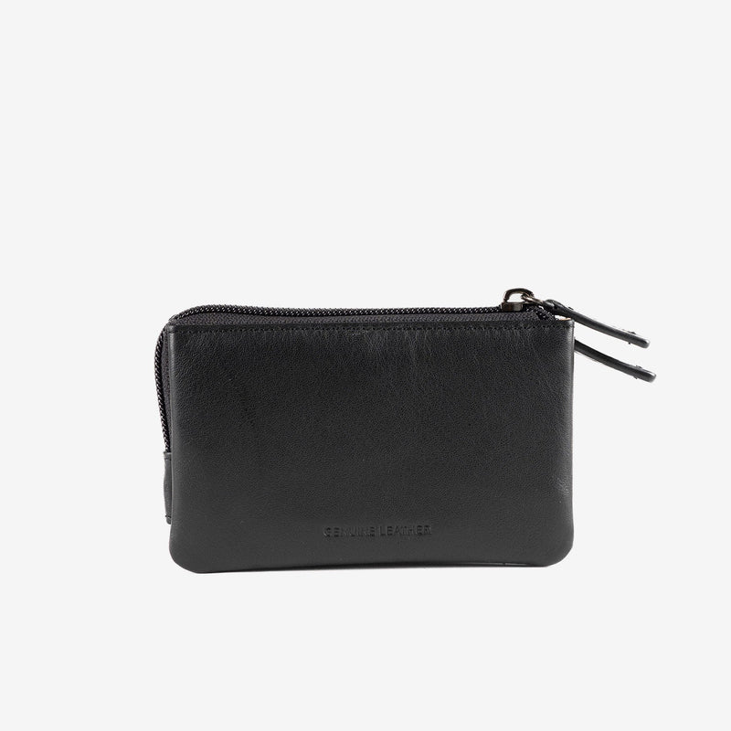 Monedero de piel para mujer, Serie line leather. 12x07 cm - Matties Bags