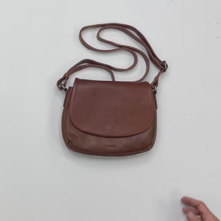 Bolso bandolera de piel natural Eva