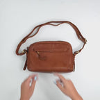 Shoulder bag, Young leather series. 25x19x07 cm