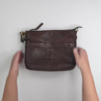 Bolso de piel natural con bandolera