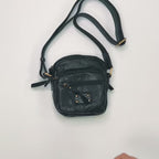 Men's Compact Antique Natural Leather Shoulder Bag