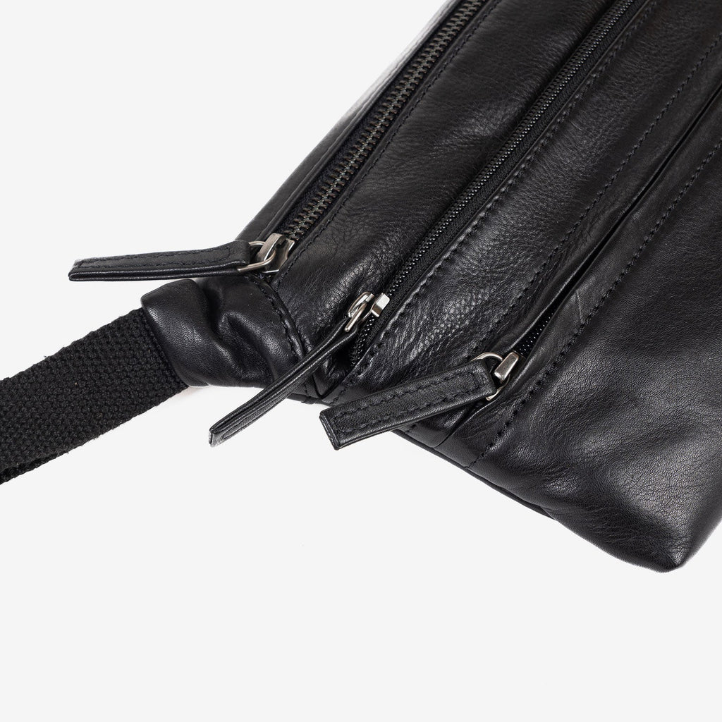 RIÑONERA PARA HOMBRE, COLECCIÓN COW SILKY/LEATHER. 28x15.5 cm - Matties Bags