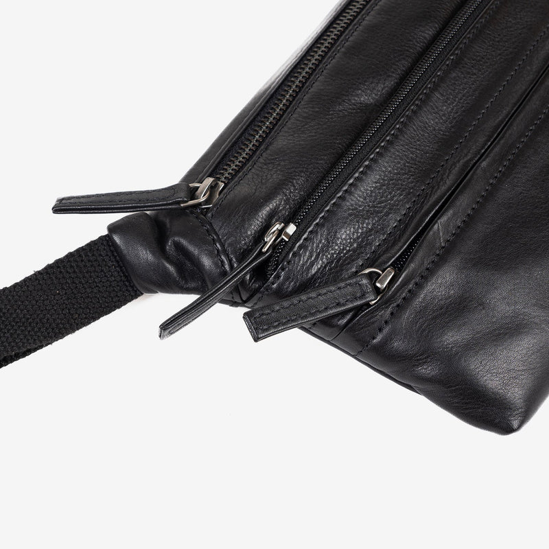 RIÑONERA PARA HOMBRE, COLECCIÓN COW SILKY/LEATHER. 28x15.5 cm - Matties Bags