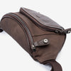 Riñonera para hombre , color marrón, Serie Juvenil. 19x14 cm - Matties Bags