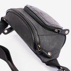 Riñonera para hombre , color marrón, Serie Juvenil. 19x14 cm - Matties Bags