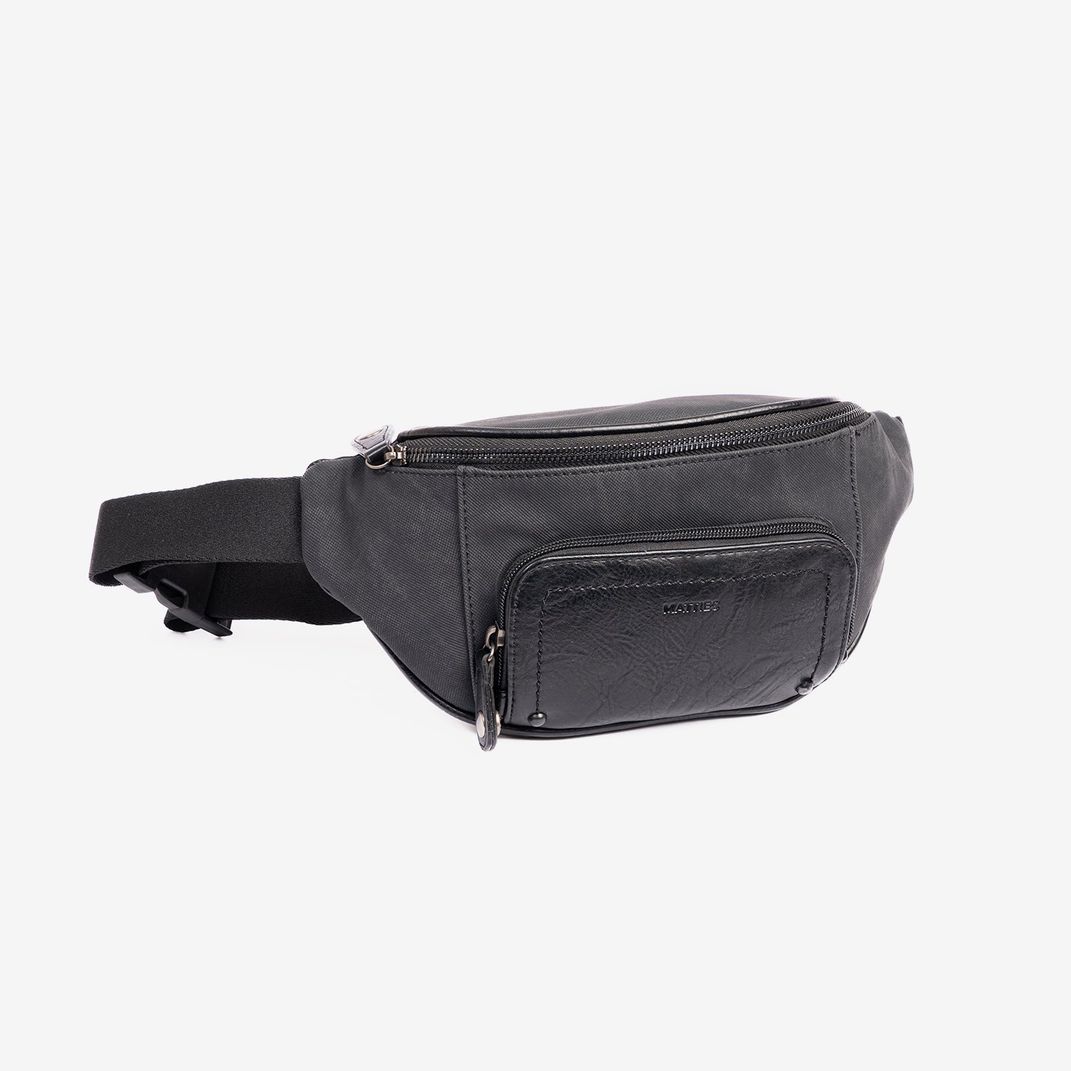 Riñonera para hombre , color marrón, Serie Juvenil. 19x14 cm - Matties Bags