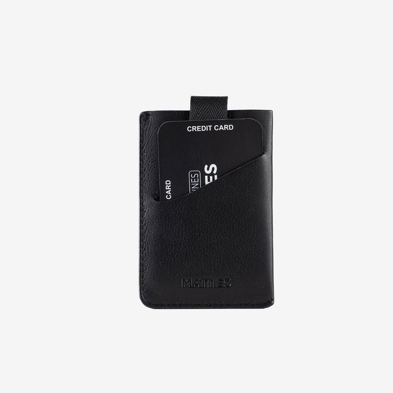 Tarjetero de piel para hombre, Serie spongy/leather. 7x10.5 cm - Matties Bags