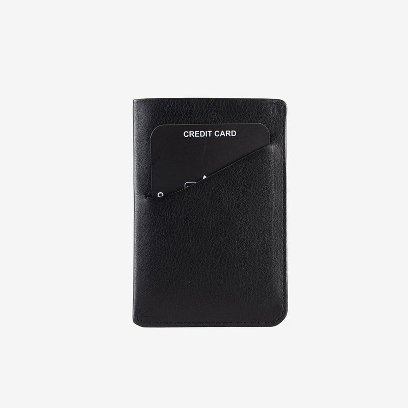 Tarjetero de piel para hombre, Serie spongy/leather. 7x10.5 cm - Matties Bags