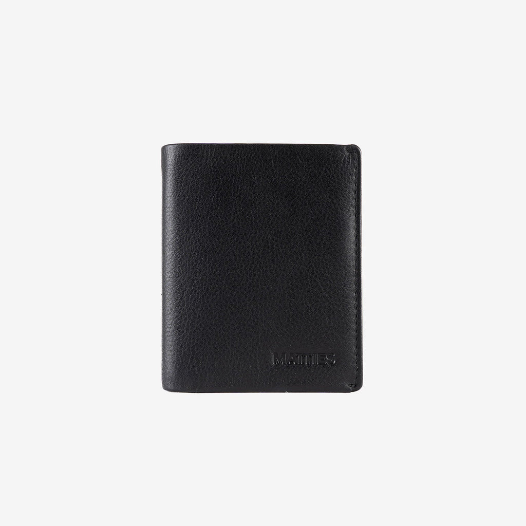 Tarjetero de piel para hombre, Serie spongy/leather. 8.5x10 cm - Matties Bags