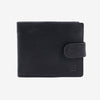 Billetero negro, Colección Billeteros piel Wash. 10,5x9 cm