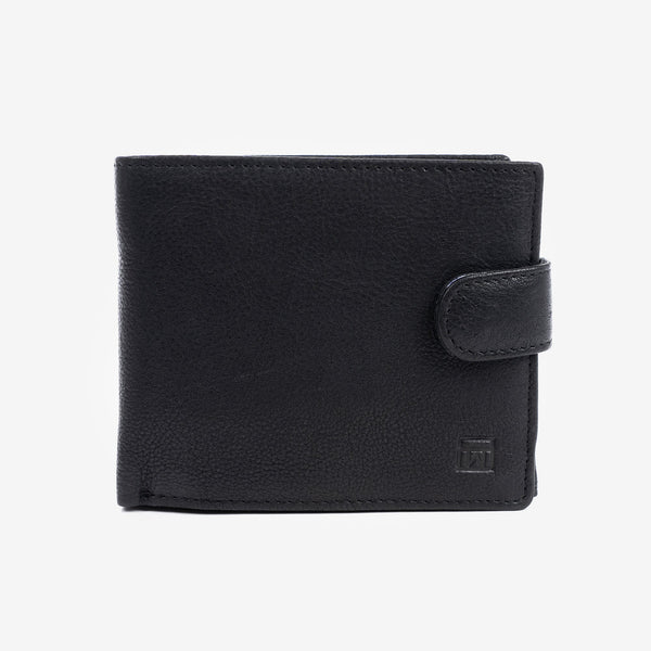 Billetero negro, Colección Billeteros piel Wash. 11x9 cm