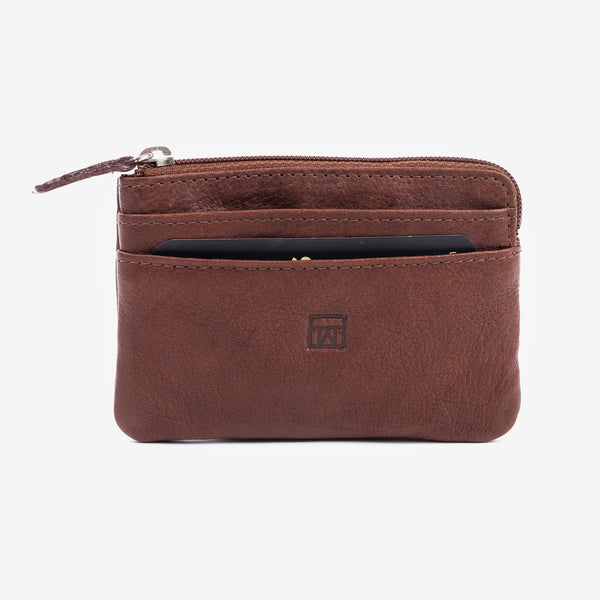 Coin purse, tan, Collection wash wallet