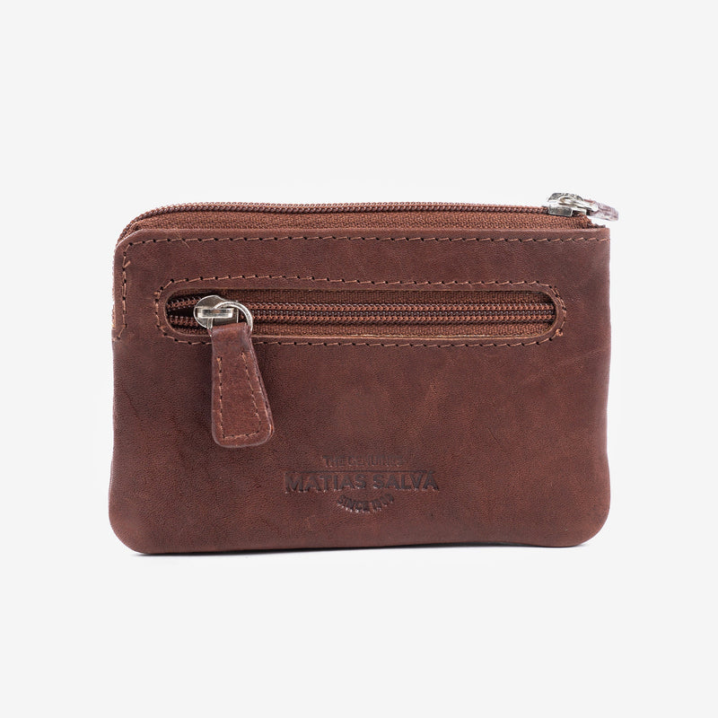 Monedero, color cuero, Colección Billeteros piel Wash