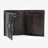 Brown leather wallet, Collection Emboss Leather