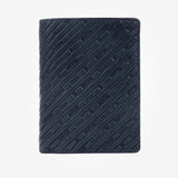 Blue leather wallet, Collection Emboss Leather