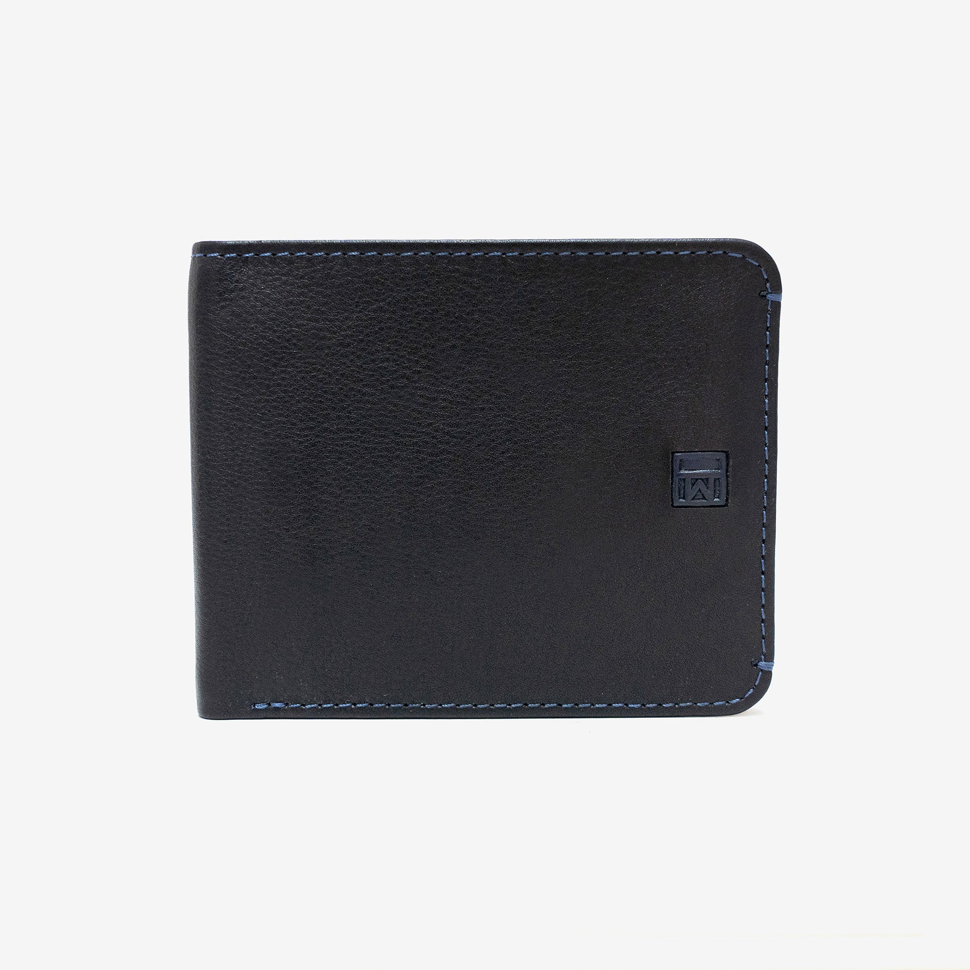 Billetero piel, color negro, Colección New Nappa. 10.5x8.5 cm