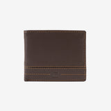 Billetero piel para hombre, color marrón, Serie NEW DDDM/LEATHER. 11x9 cm