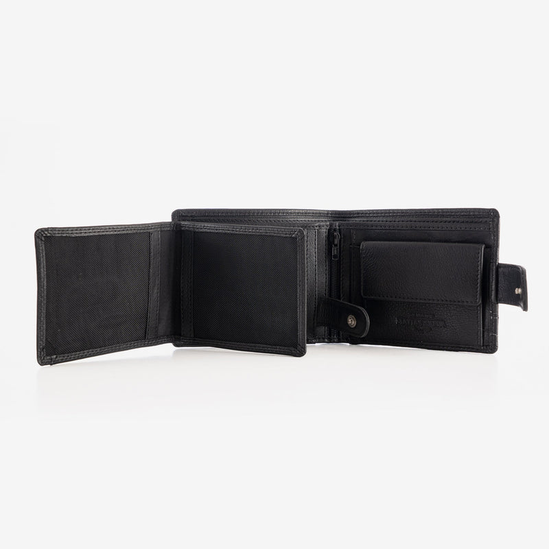 Man's wallet, black colour, Collection NEW DDDM/LEATHER. 11x9 cm