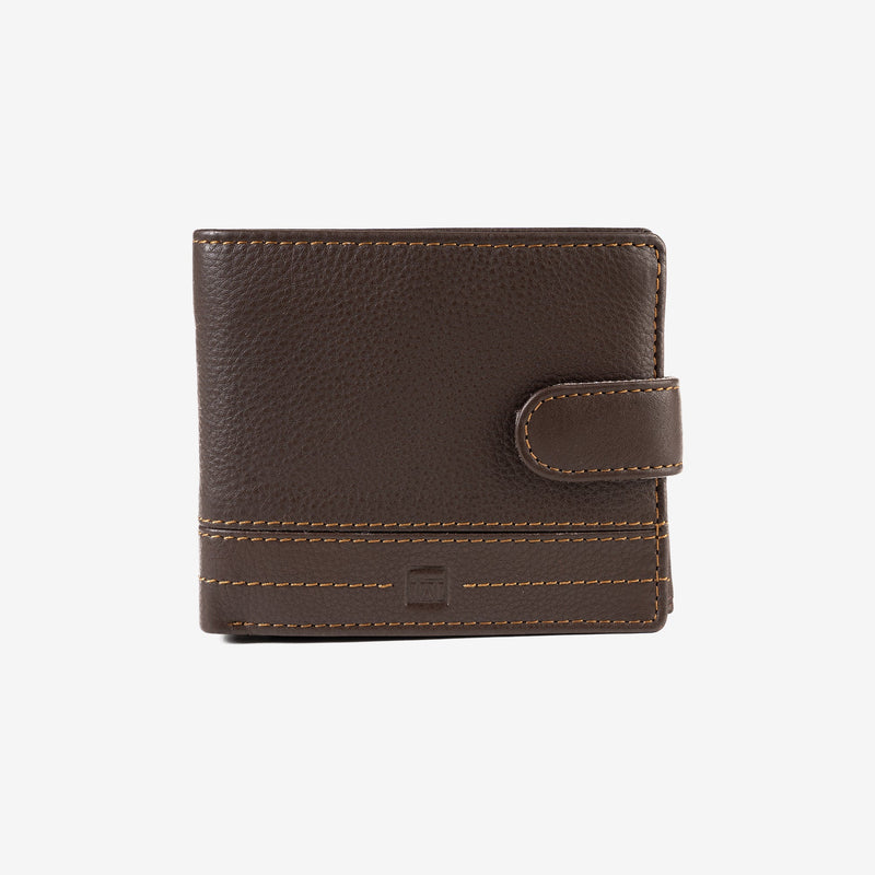 Man's wallet, brown color, Collection NEW DDDM/LEATHER. 11x9 cm
