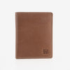 Billetero piel para hombre, color cuero, Serie 1977/LEATHER. 9x11 cm