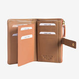 Billetero piel color salmón, Colección Prince Leather
