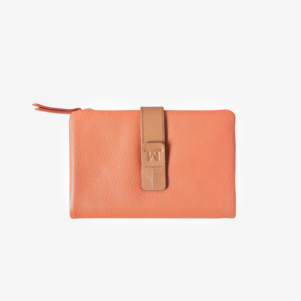 Salmon leather wallet, Prince Leather Collection